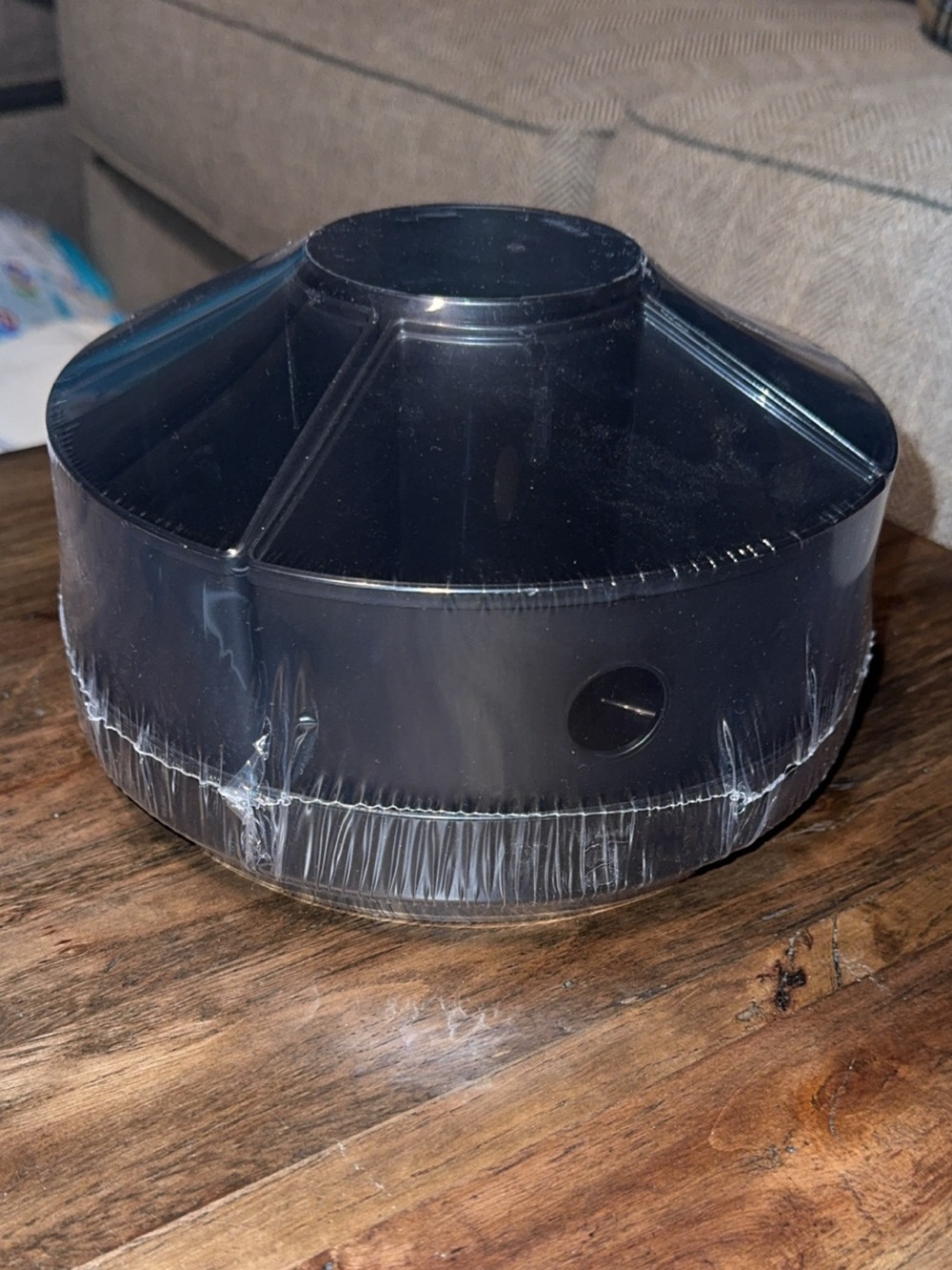 NWT PLASTIC BLACK DESK CAROUSEL W/REMOVABLE BINS BACK TO SCHOOL HOME OFFICE